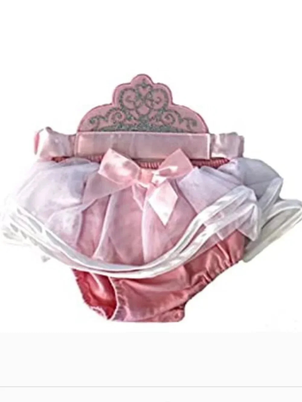 Cinderella Diaper Cover & Headband 0/12 months Disney Princess Halloween 2 Pc